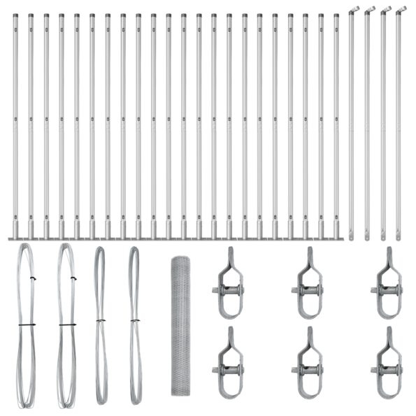 vidaXL Hexagónový plot 1.2x50 m Pozinkovaná oceľ – Obrázok 2