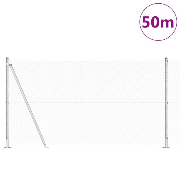 vidaXL Hexagónový plot 1.2x50 m Pozinkovaná oceľ – Obrázok 3