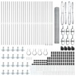 vidaXL Hexagónový plot 1.2x50 m pozinkovaná oceľ – Obrázok 4