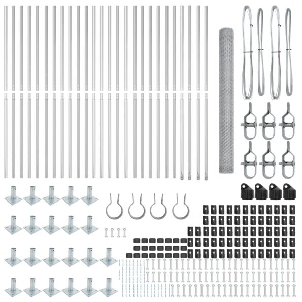 vidaXL hexagónový plot 1,5x50 m pozinkovaná oceľ – Obrázok 4