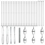 Hexagónový plot vidaXL 1.6 x 50 m pozinkovaný, Plotové stĺpy vidaXL s základnými doskami 13 ks Ø32mm 88.5cm pozinkovaná oceľ – Obrázok 2