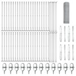 vidaXL hexagonálne oplotenie 0.5x100 m pozinkovaná oceľ – Obrázok 2