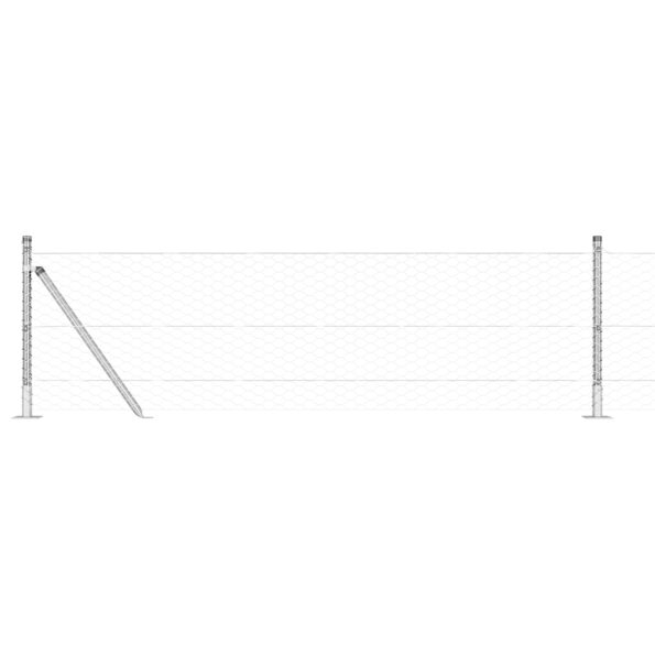vidaXL Hexagonové Oplotenie 0.6x100 m Pozinkovaná Oceľ – Obrázok 6