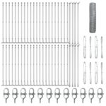 vidaXL Hexagonový plot 1x100 m Pozinkovaná oceľ – Obrázok 2