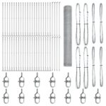 vidaXL Hexagonálny plot 1,2x100 m z pozinkovanej ocele, Plotové stĺpy vidaXL s základnými platňami 13 ks Ø32mm 68,5cm z pozinkovanej ocele – Obrázok 2