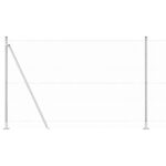 Hexagonálny plot vidaXL 1.4x100 m pozinkovaná oceľ, Plotové stĺpiky vidaXL so základnými doskami 13 ks Ø32mm 78.5cm pozinkovaná oceľ – Obrázok 6