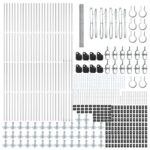 vidaXL Hexagon Fence 1.5x100 m Pozinkovaná oceľ – Obrázok 4