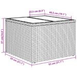 vidaXL 7-dielna súprava záhradného gauča s vankúšmi Béžový Poly Ratan – Obrázok 12