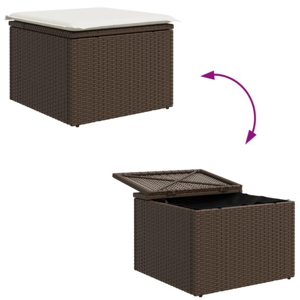 3354477_11.jpg vidaXL 6-dielny záhradný pohovkový set s vankúšmi hnedý poly ratan – Obrázok 11