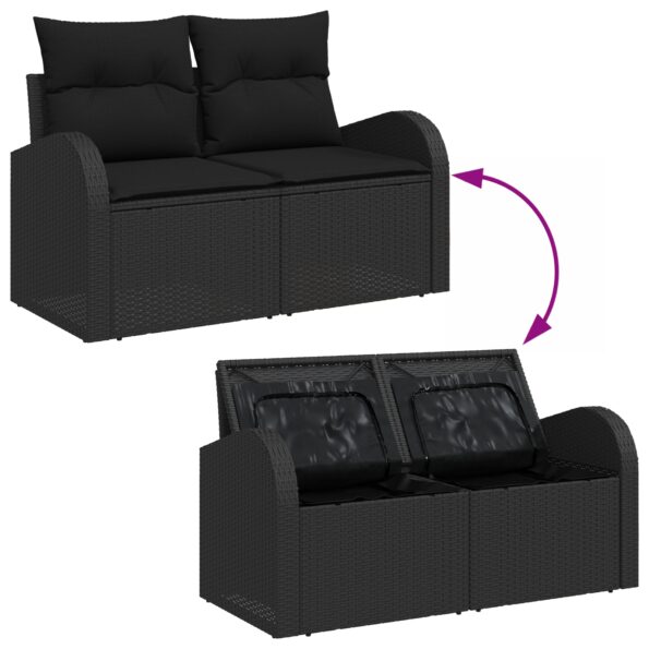 3354722_12.jpg vidaXL 6 Dielna Záhradná Pohovka Set s Vankúšmi Béžová Poly Ratan – Obrázok 12