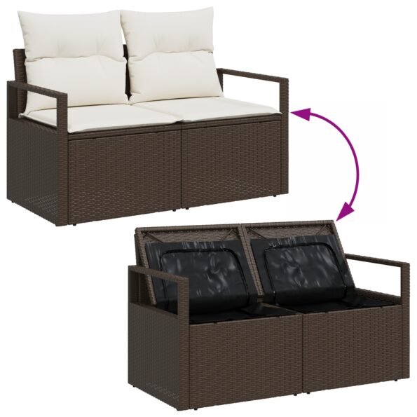 3355147_11.jpg vidaXL 7-dielny záhradný pohovkový set s vankúšmi šedý poly ratan – Obrázok 11