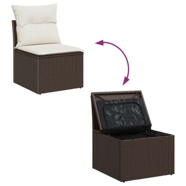 3355147_12.jpg vidaXL 7-dielny záhradný pohovkový set s vankúšmi šedý poly ratan – Obrázok 12