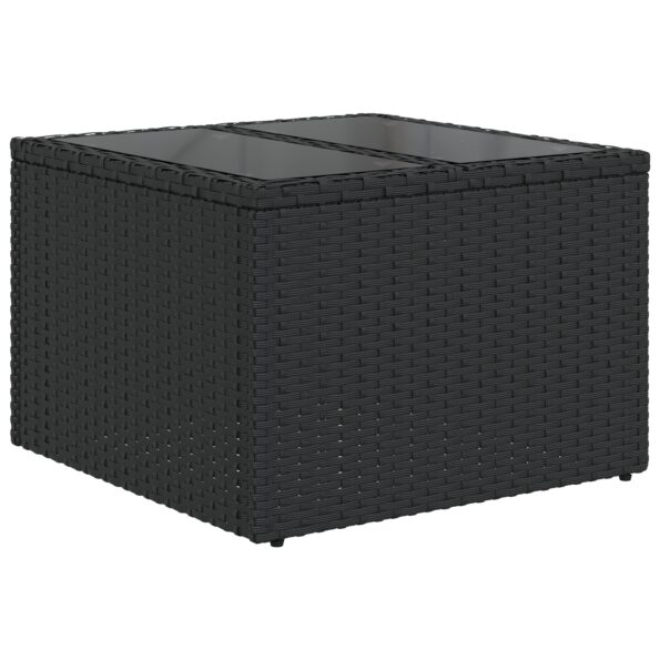 3355256_6.jpg vidaXL 5-dielny záhradný jedálenský set s vankúšmi - Čierny poly ratan – Obrázok 6