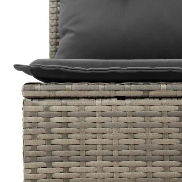 3355934_6.jpg vidaXL 6-dielny záhradný sofa set s vankúšmi sivý poly ratan akáciový – Obrázok 6
