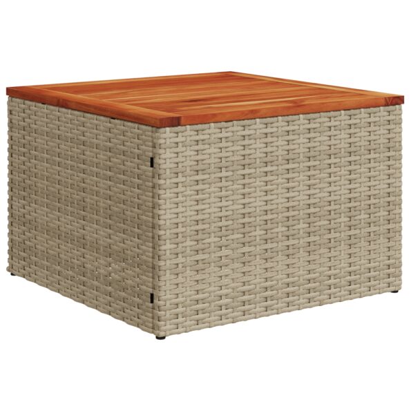 3356061_6.jpg vidaXL 6-dielny záhradný pohovkový set s vankúšmi béžový poly ratan akácia – Obrázok 6