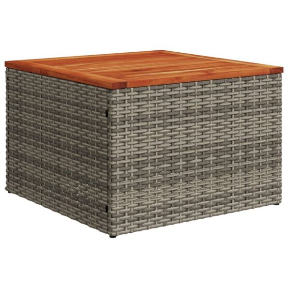 3356849_7.jpg vidaXL 11 kusový set záhradnej pohovky s vankúšmi šedý poly ratan akácia – Obrázok 7