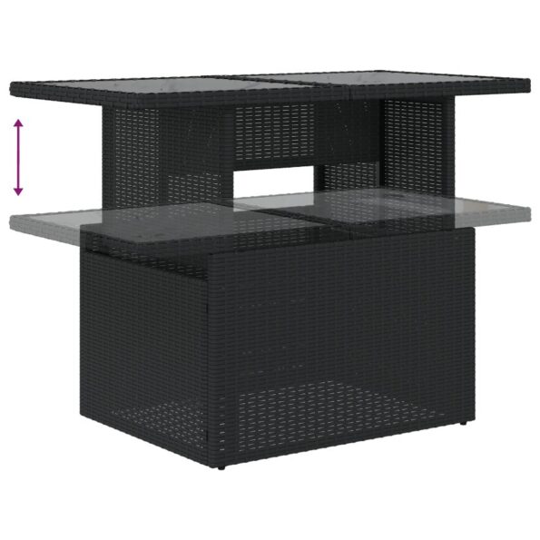 3357130_13.jpg Záhradná pohovka vidaXL s vankúšmi čierna poly ratan, 2-miestna záhradná pohovka vidaXL so storage a vankúšmi čierna poly ratan – Obrázok 13