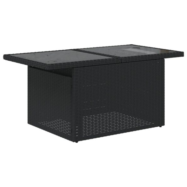 3357130_6.jpg Záhradná pohovka vidaXL s vankúšmi čierna poly ratan, 2-miestna záhradná pohovka vidaXL so storage a vankúšmi čierna poly ratan – Obrázok 6