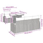vidaXL 6-dielna záhradná súprava s vankúšmi Svetlosivý poly ratan – Obrázok 13