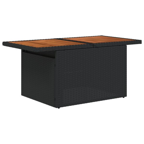 3358693_6.jpg vidaXL 5-dielny záhradný gaučový set s vankúšmi Čierny Poly Ratan – Obrázok 6