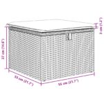 vidaXL 5-dielna záhradná pohovka s vankúšmi Hnedá Poly Ratan – Obrázok 12