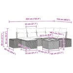 vidaXL 7-dielna súprava záhradnej pohovky s vankúšmi Béžový poly ratan – Obrázok 11