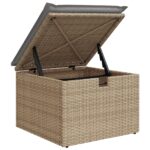 vidaXL 9 kusový záhradný pohovkový set s vankúšmi béžový poly ratan – Obrázok 10