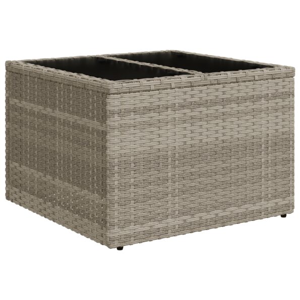 3360373_6.jpg vidaXL 9-dielny záhradný pohovkový set s vankúšmi svetlosivý poly ratan – Obrázok 6