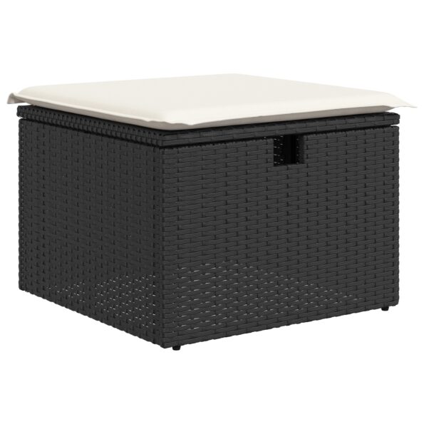 3360904_7.jpg vidaXL 8-dielny záhradný pohovkový set s vankúšmi, čierny polyratan – Obrázok 7