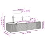 vidaXL 5-dielna záhradná súprava pohoviek s vankúšmi béžová poly ratan – Obrázok 13