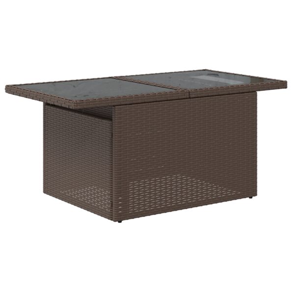 3361017_6.jpg vidaXL 8-dielny záhradný pohovkový set s vankúšmi, hnedý poly ratan – Obrázok 6