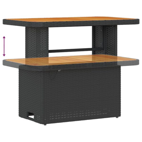 3361429_8.jpg vidaXL 8-dielny záhradný sedací set s vankúšmi, Čierny poly ratan akácia – Obrázok 8