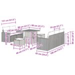 vidaXL 8-dielny záhradný pohovkový set s vankúšmi čierny poly ratan akácia – Obrázok 10