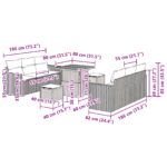 vidaXL 9 ks záhradná pohovka s vankúšmi béžová poly ratan acacia – Obrázok 9