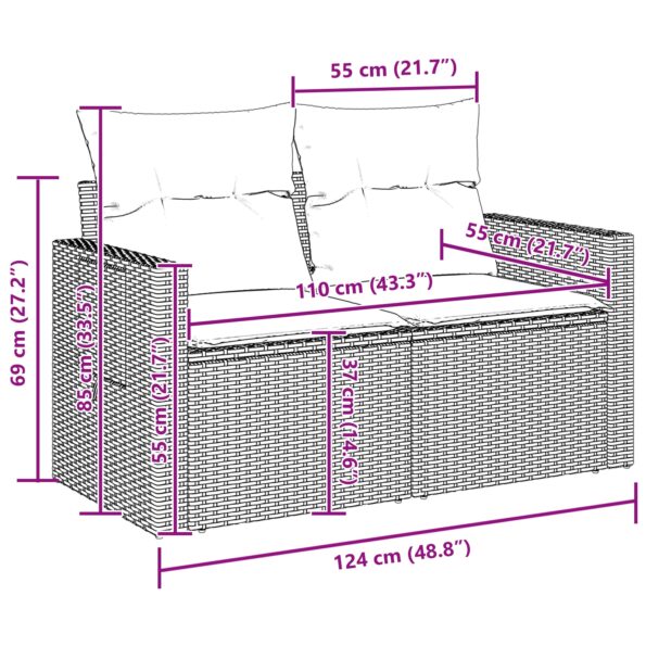 3361719_13.jpg vidaXL 11-dielna záhradná súprava sedačiek s vankúšmi Čierna Poly Ratan Akácia – Obrázok 13