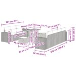 vidaXL 10-dielna súprava záhradnej pohovky s vankúšmi čierna poly ratan akácia – Obrázok 12