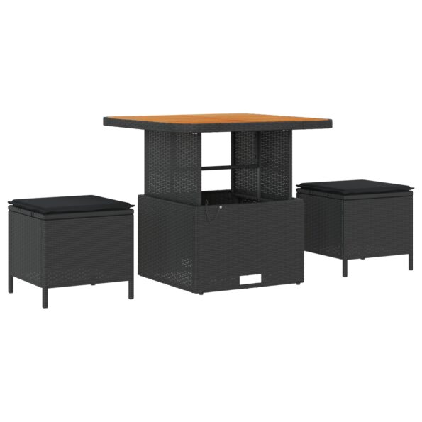 3362084_4.jpg vidaXL 9-dielna zostava záhradného sofa s vankúšmi čierna poly ratan – Obrázok 4