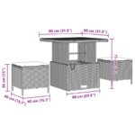 vidaXL 13-dielna záhradná pohovková súprava s vankúšmi, čierny poly ratan akácie – Obrázok 8