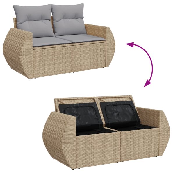 3363782_11.jpg vidaXL 9-dielny záhradný sedačkový set s vankúšmi béžový poly ratan akácia – Obrázok 11