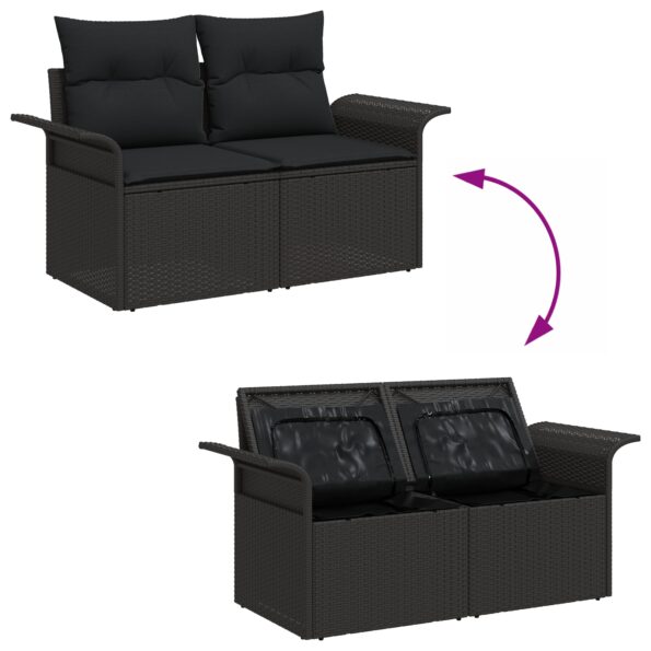 3364119_12.jpg vidaXL 12-dielny záhradný sedací set s vankúšmi čierny poly ratan akácia – Obrázok 12