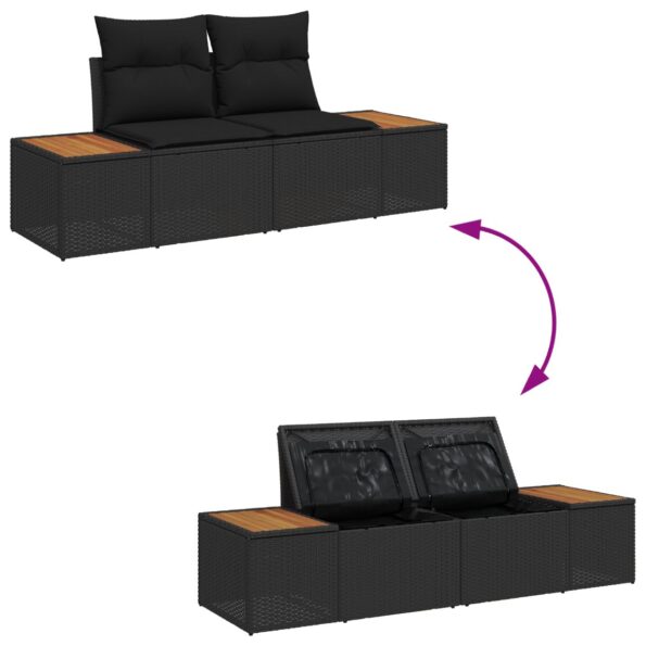 3364824_11.jpg vidaXL 10-dielny záhradný gaučový set s vankúšmi, čierny poly ratan akácia – Obrázok 11