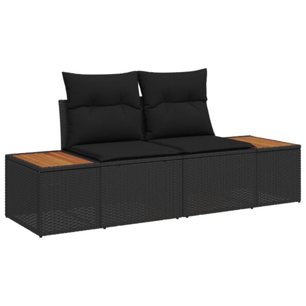 3364824_6.jpg vidaXL 10-dielny záhradný gaučový set s vankúšmi, čierny poly ratan akácia – Obrázok 6