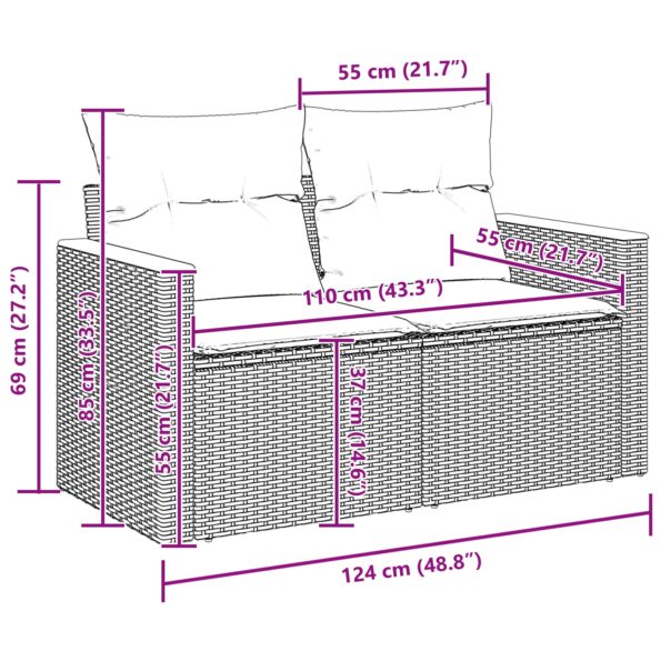 3364982_13.jpg vidaXL 10-dielna záhradná pohovková súprava s vankúšmi Béžová Poly ratan Akácia – Obrázok 13