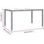 vidaXL 7-dielny záhradný jedálenský set béžový polyratan – Obrázok 11