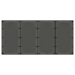 vidaXL 7-dielny záhradný jedálenský set čierny polyratan – Obrázok 8