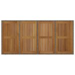 vidaXL 7 kusová záhradná jedálenská súprava sivá poly ratan akácia – Obrázok 8