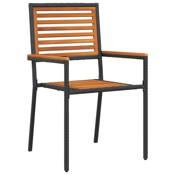 3365499_5.jpg vidaXL 7-dielna záhradná jedálenská súprava čierna poly rattan akácia – Obrázok 5