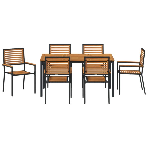 3365499_7.jpg vidaXL 7-dielna záhradná jedálenská súprava čierna poly rattan akácia – Obrázok 7