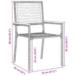 vidaXL 7-dielny záhradný jedálenský set šedý poly ratan, akácia – Obrázok 10