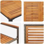 vidaXL 7-dielny záhradný jedálenský set šedý poly ratan, akácia – Obrázok 9